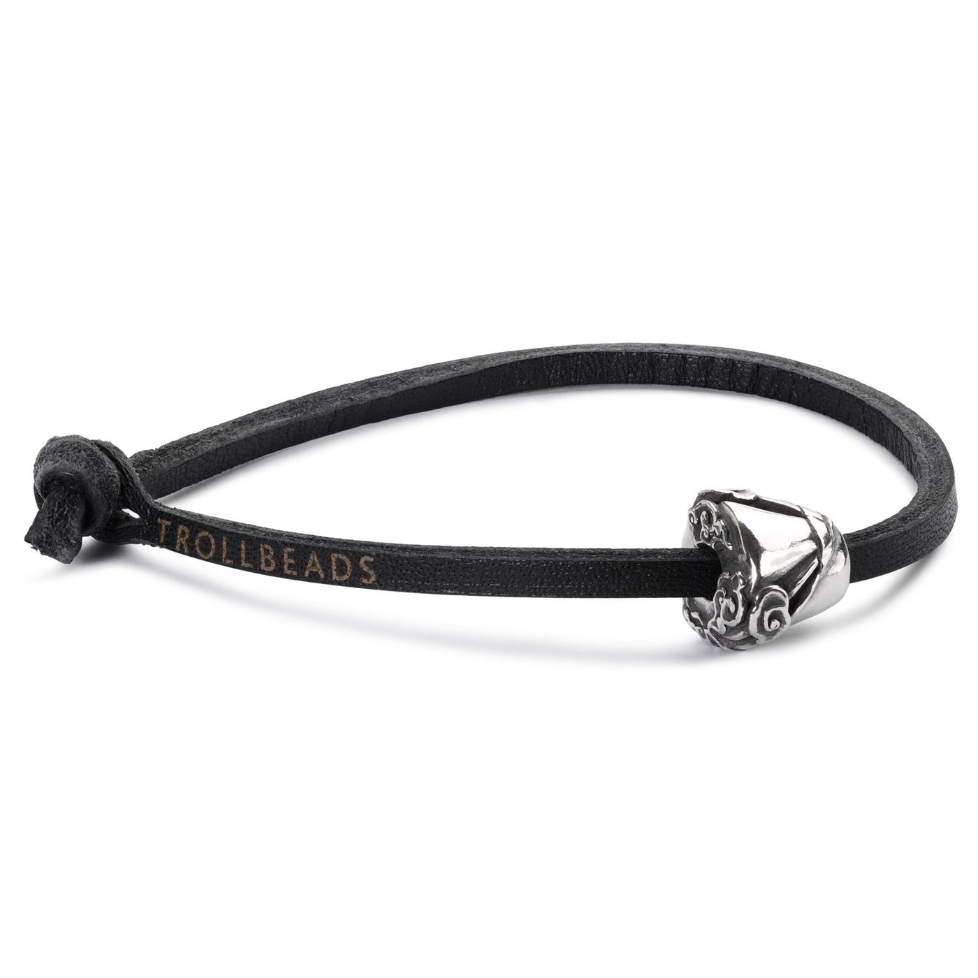 Pulsera Simple de Cuero, Negro