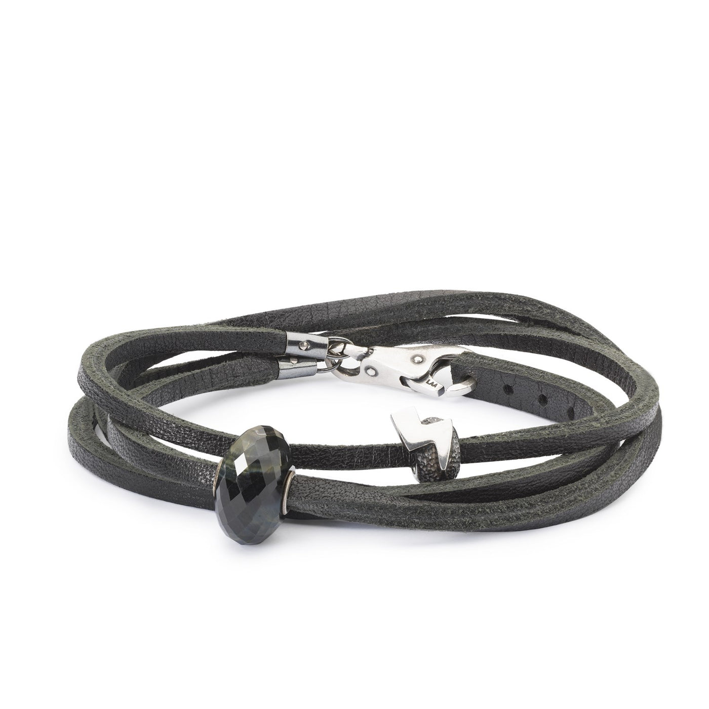 Pulsera de Cuero Negro