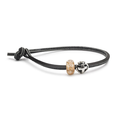 Pulsera Simple de Cuero, Negro